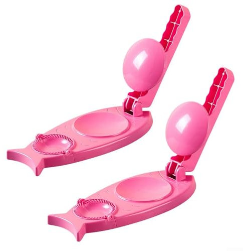 2 Pcs Dumpling Makers, Dumpling Molds, 3 In 1 Dumpling Maker 2Pcs Kitchen Gadget For Making Ravioli, Empanadas, And More(Pink)