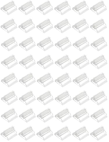 48 Stück Acryl Kartenständer Transparent, Mini Bilderständer für Namensschilder, Fotos und Spielkarten, Kleine Ausstellungsständer für Tische, Theken und Regale