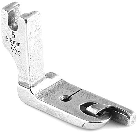 Universaler Sewing Machine Gerollter Saum Presser Fuß Einzelnadel Fettes Bett für Industrielle Nähmaschinen Zubehör(5.6mm)