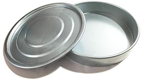 KimLab TS20 Economy Test Sieve Catch Pan & Lid for Chrome Plating Steel Frame 8/20cm Diameter Sieve