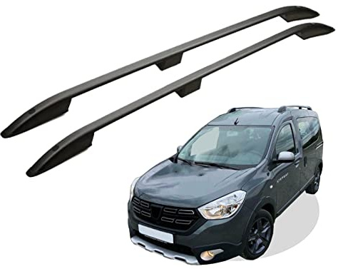 Dachreling passend für Dacia Dokker Baujahr ab 2012 (Schwarz) mit ABE