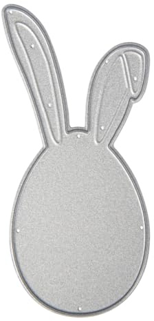 Rayher Stanzschablone Osterhase, 4,2 x 8,6 cm, Papiergestaltung, Stanzschablone Ostern, Kartengestaltung, Scrapbooking und vieles mehr, Prägeschablone Ostern, Stahl, 50291000