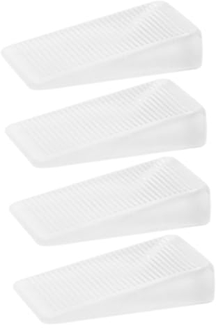 4 Stück Möbelkeile aus PVC, Weiß, Stabilisierend für Möbel