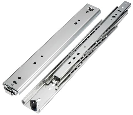 PQXQZ Toolbox Drawer Slides, Industrial Drawer Runners, Full Extension Drawer Rails with Ball Bearing, 120kg/264lbs Load Capacity (Size : 66cm/26in)
