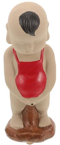 POPETPOP Fuente De Agua Decorativa En Cerámica Diseño De Niño Pipí Decoración De Patio y Jardín