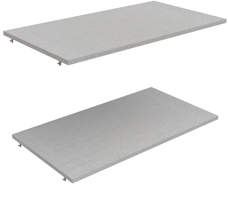 möbelando Einlegeboden >Ghost< (2er-Set) in Matt weiß - 71,7x3x39,1cm (BxHxT)
