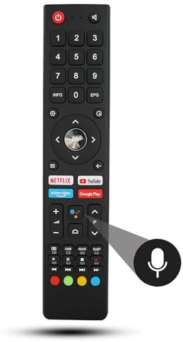 Voice Replacement Remote Control Compatible for JVC RM-C3367 LT-50KC508 50 Smart 4K UHD Android TV