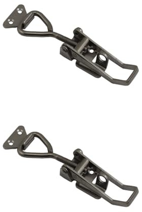2PCS Adjustable Toggle Clamp, 96mm Quick Release Toggle Clamp, Stainless Steel Hasp Clasp for Box Drawer Cabinet, Lockable