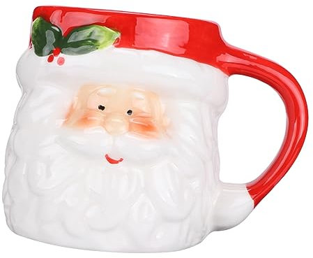 GRIRIW Weihnachtsmann Keramiktasse Kreativer Becher Für Kaffee Und Tee Geschenk Für Weihnachten Mehrfarbig