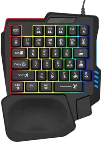 Mechanische -Tastatur Anspruchsvolles Mechanisches Einhand--Keypad | RGB-beleuchtetes Kleines -Keypad Mini Tragbares Kabelgebundenes Kleines -Keypad Und Keyboard Für Telefon, Tablet, Computer,