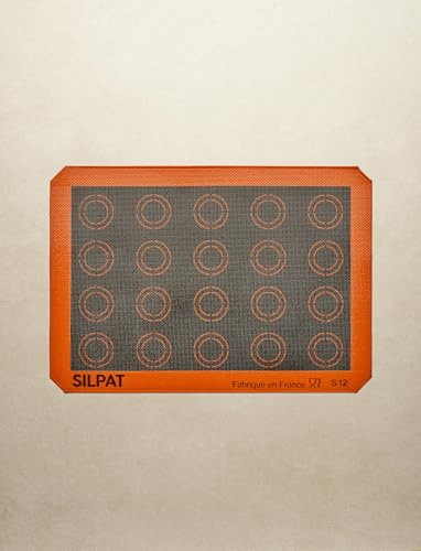 Silpat Backmatte für Bäckerei, Kohl, 42 x 29,5 cm, antihaftbeschichtet, wiederverwendbar, gleichmäßiges Kochen und perfekte Ergebnisse, für hausgemachtes Backen und Gebäck, strapazierfähige