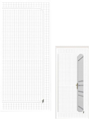 Puerta mosquitera para gatos, malla para gatos, red de barrera gruesa con cierre de cremallera, suministros para mascotas para sala de estar, cocina, dormitorio