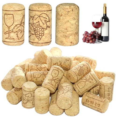 35 Stück Korken, Weinkorken, Korken Zum Basteln, Kork, Flaschenkorken | Bastelkorken, Naturkorken Flaschenkorken für Glasflaschen， Champagnerflaschen,Rotweinflaschen,Weinflaschen