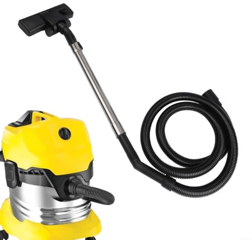 Juego de manguera de cepillo de piso para Karcher WD3 WD5 para aspiradoras MV3 SE Series, kit de extensión de tubo de succión de acero inoxidable
