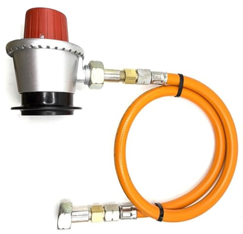 DN Autogas Parts Manguera de alta presión LPG con adaptador de clip jumbo de 35 mm, tubo de gas naranja de 80 cm, conector de botella de propano, presión no reducida, G.56 x G.2 (8.6 x 1/14 pulgadas)
