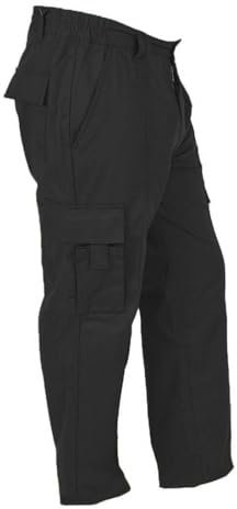 Himalayan Bullet Men's Combat Multi-Pocket Work Trousers (Black, 34-29)