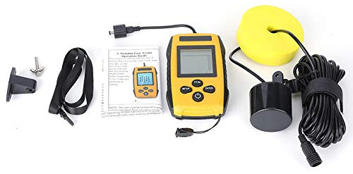 DAUERHAFT Sensibilità Opzionale modalità Risparmio Batteria Portatile Stabilità del Segnale Sensore Sonar Fishfinder, per la Pesca