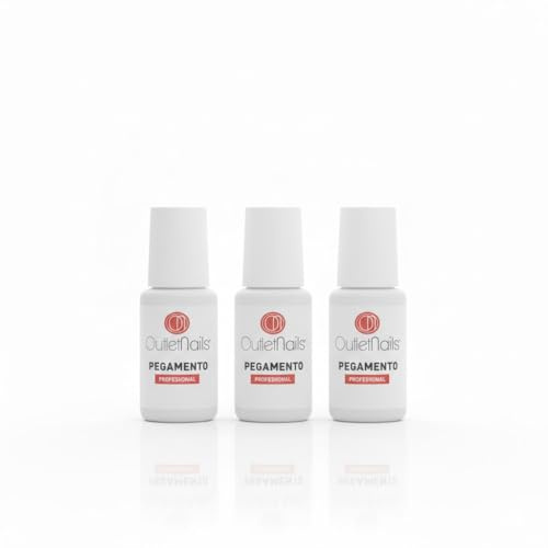 Pack 3 x Pegamento Uñas 7,5ml con Pincel - Nail Bond - Pegamento uñas postizas - Tips - Acrilicos - Nail Glue - Pegamento para Uñas - Outlet Nails