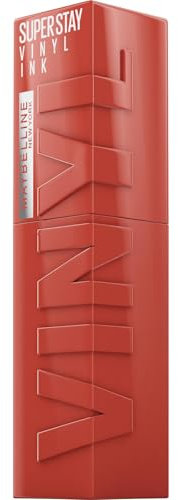 Maybelline New York Lip Color, wischfrei, langanhaltend bis zu 16h, flüssiger Lippenstift, Glanz-Finish, SuperStay Vinyl Ink, 125 Keen
