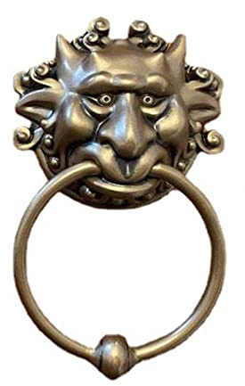 Vintage Gate Knocker Handle Pull Door Accessories Home Decor, Resin Labyrinth Door Knockers Art Decorative A (Color : A)