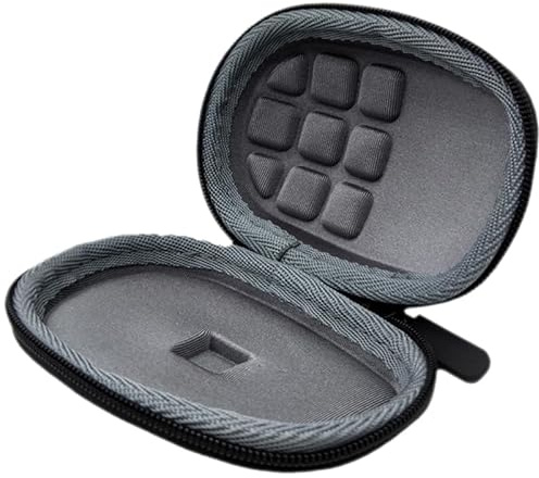 CAXUSD Mouse Case Hard Mouse Storage Case for Wireless Scratch-Resistant Eva Shell Soft Lining Smooth Zipper Portable Carrying for Travel and Home Organisation