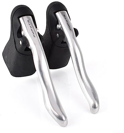 Fahrradbremshebel, Bremshebel aus Aluminiumlegierung, Rennrad, Dead Speed Bend, speziell für Radfahren, Silber