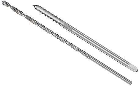 CoCud Gewindebohrer und Bohrer Bit Set M3 x 0.5 Gewinde 70mm Länge Gewindebohrer 2.5mm Bohrer Metrisch Extra Lang Gewindebohrer und Drehbohrer Kit - (für Gewindeschneiden) 1Set