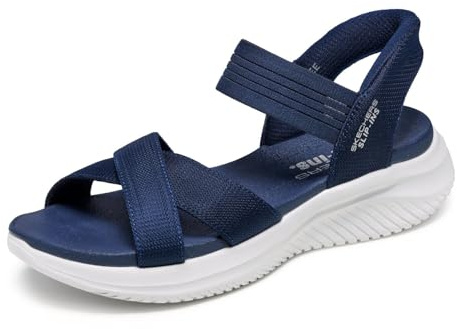 Skechers Dam Ultra Flex 3.0-Never Netter Handfree Slip-ins Sandal, Marinblått Xsp, 40 EU