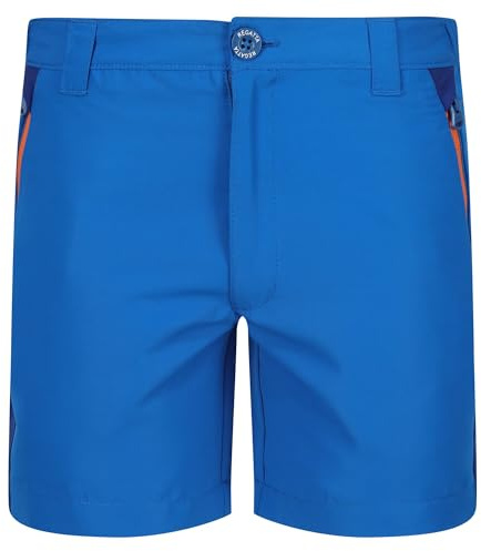 Regatta Unisex barn Sorcer Mntshrtiii shorts, BLÅ, 3-4 Years