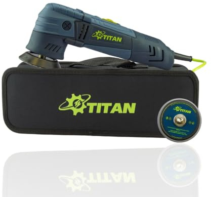 Titan TDA75 Exzenter Poliermaschine - Spot Repair - 9 mm Hub - perfekt für Detailarbeit - inkl. 50 / 75 mm Polierteller