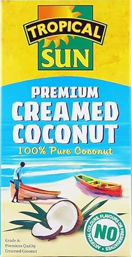 Tropical Sun Premium Creamed Coconut, 200g Pack of 3