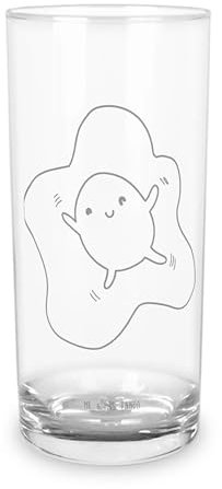 Mr. & Mrs. Panda Glas Spiegelei Ei 400 ml - Geschenk, Cocktailglas, Tumbler, Glücklich, Lustige Sprüche, Liebe, Wasserglas, Trinkglas, Schön, Longdrinkglas, Tag