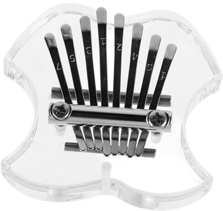 OFFSCH Tasten-daumenklavier Acryl-kalimba für Anfänger Mini-fingerklavier mit Transparentem Gehäuse Leicht Tragbar für Junge Mädchen und Musikalische Einsteiger