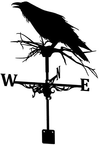 Wetterfahnen aus Metall mit Dachmontage, Wetterhahn, Windrichtungsanzeiger, Retro-Wetterfahne für den Garten, kreatives Garteneisen, Edelstahl für Bauernhof, Hof, Heimdekoration, Geschenk
