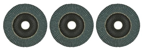TIVOLY - Lot de 3 Disques de Ponçage Zirconium - Ø125mm & Grain 60 pour Meuleuse