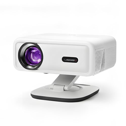 Smart Projector 4K [Compatible with Netflix] 3D Dolby Audio VISSPL 25000 Lumen Auto Focus / Car Keystone Correction Projector, WiFi6 Bluetooth Projector 4K Home Cinema, Outdoor Video Projector with