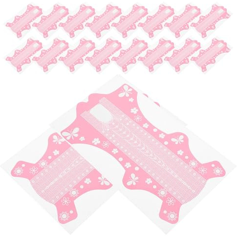 Pegatina Guía para Uñas Rosa de Papel, 100 Piezas para Extensión | Aplicación Rápida y Diseño Mejorado, para DIY y Salones de Uñas, Estilo Trendy y Elegante