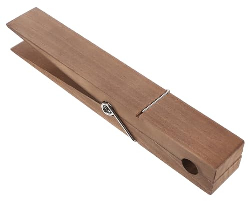 CALLARON Portasciugamani in Legno Grande Molletta da Bucato Resistente Antiscivolo per Bagno Soggiorno Cucina Camera da Letto Clip Gigante Salvaspazio Facile da Installare