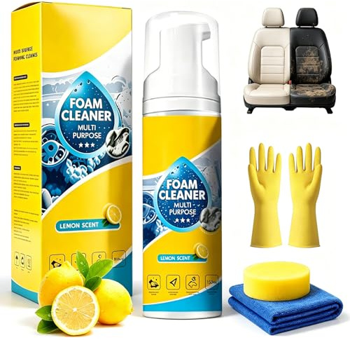 4‑In‑1 Detergente Schiumogeno Multi‑Enzimatico, Detergente Schiumogeno Multifunzionale Universale Per Interni Auto, Cucina, Bagno, Divano E Tappeti, Elimina Grassi, Macchie E Odori (1 PC)