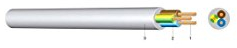 Ecoline H05VV-F 5G2,5 WS PVC Schlauchleitung Schlauch Feucht Raum Kabel mittel YMM-J 5X2,5 weiß 50m