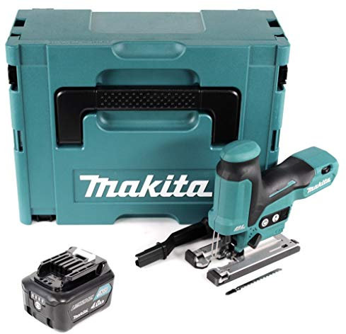 Makita JV 102 DM1J Akku Pendelhubstichsäge 10,8V im Makpac + 1x 4,0Ah Akku - ohne Ladegerät