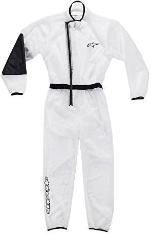 Alpinestars Kart Rain Youth Suit, Men's Rain Suit for Karting, Durable Waterproof Polyester, Zip with Velcro Fastening and Stitches, Laminated