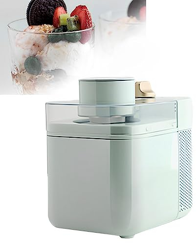 VACSAX Machine à crème glacée Home Intelligence, sorbetière Automatique avec compresseur, sorbetière, crème glacée et Sorbet Maison faciles, pour Les fêtes et Les collations Green