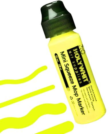 mopp, färgmarkörer 12 mm/20 ml mejselspets akrylfärgmarkör