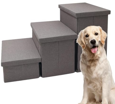 Escalera para perros para camas altas: escalera plegable para mascotas, rampa para perros, escalera antideslizante para gatos, escalera de cama para cachorros, equipo de agilidad para perros
