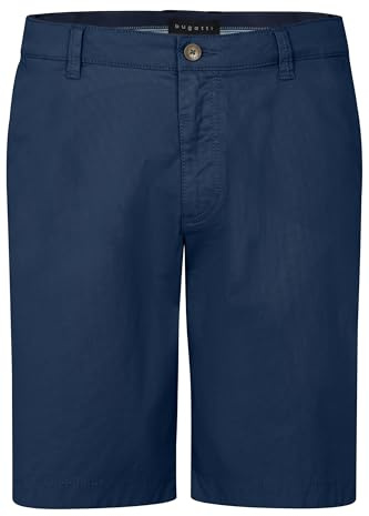 bugatti chinos herrshorts komfort och elegans för varma dagar, 360-blå, 50 SE