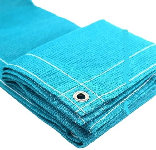 YGLONG Sichtschutz Balkon Multi-Size-Balkon-Sichtschutz, Zaun, Windschutzscheiben-Abdeckung, Stoff, Schattennetz, UV-Schutz for Terrasse, Hinterhof, Veranda, Geländer(Blue,0.9mx2m)