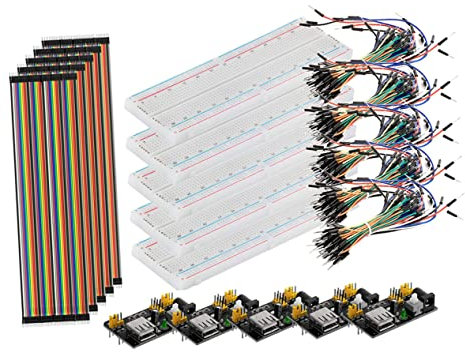 BUGUUYO Breadboard Kit Power Supply Module Jumper Wire Kit Line for Diy and Projects