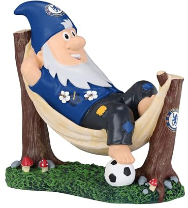 FOCO Officially Licensed Chelsea FC Hammock Football Garden Gnome