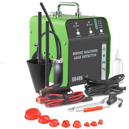 HMWOKPOT Détecteur de Fuite de Machine à fumée EVAP pour Automobile Testeur de fumée EVAP sous Vide 12 V CC pour système de tuyaux avec Pompe à air intégrée,405